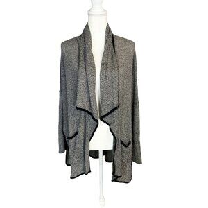 Abercrombie & Fitch Women Long Sleeve Pockets Lagenlook Cardigan Sweater Gray XS